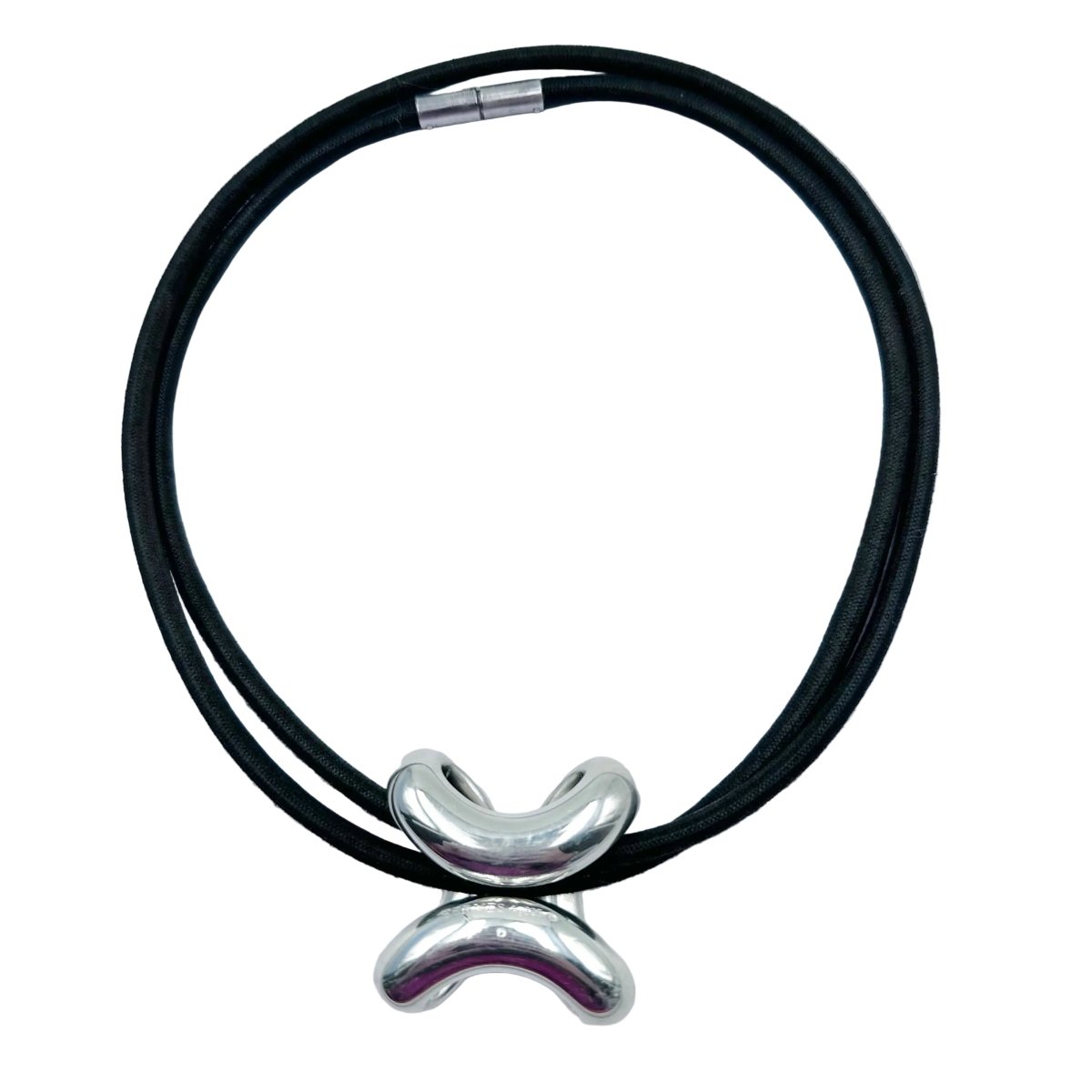 Collier Pendentif HERMÈS "Lima" en argent - Castafiore