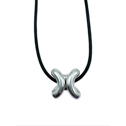 Collier Pendentif HERMÈS "Lima" en argent - Castafiore