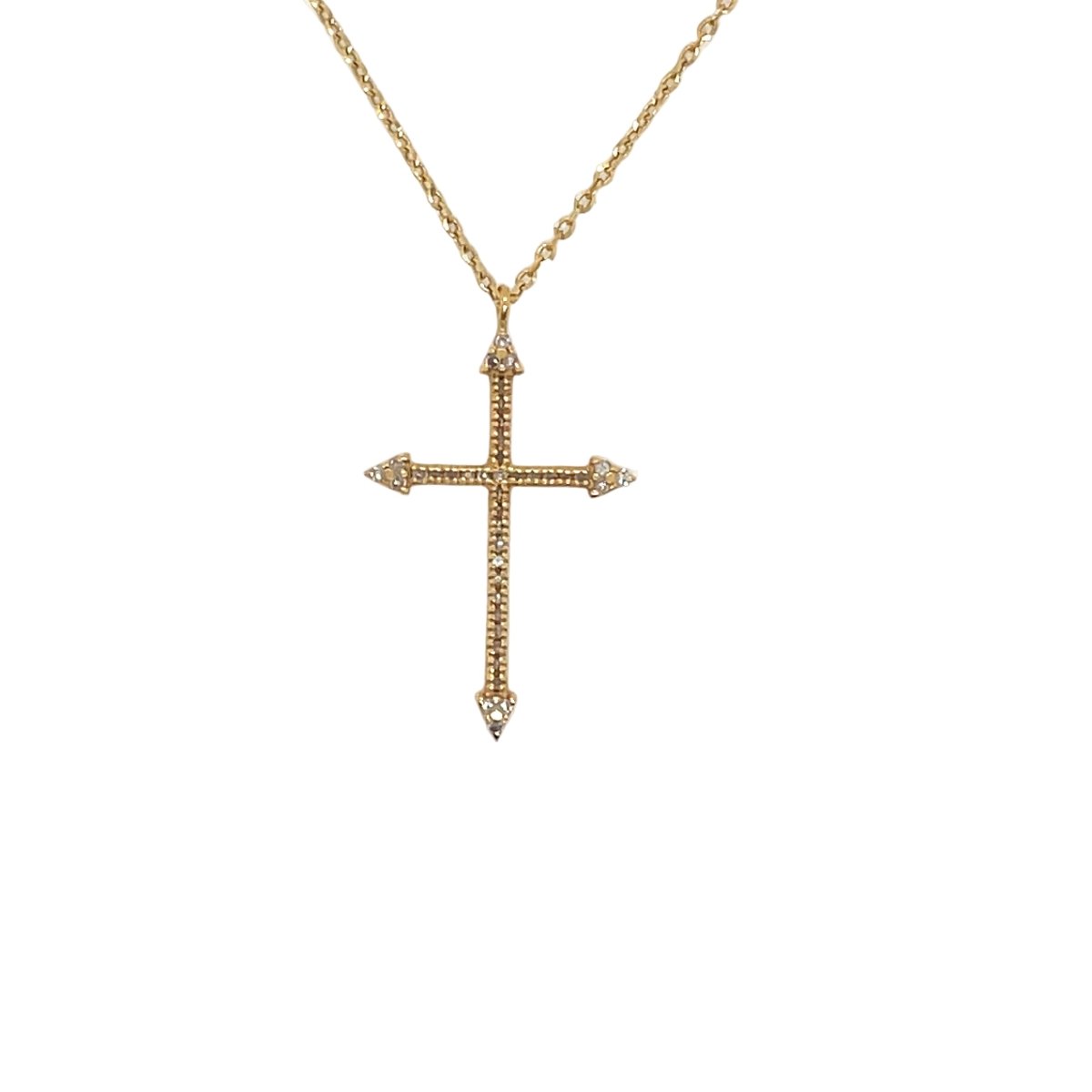 Collier Pendentif MARIA BATTAGLIA "Battista" en or jaune et diamants - Castafiore