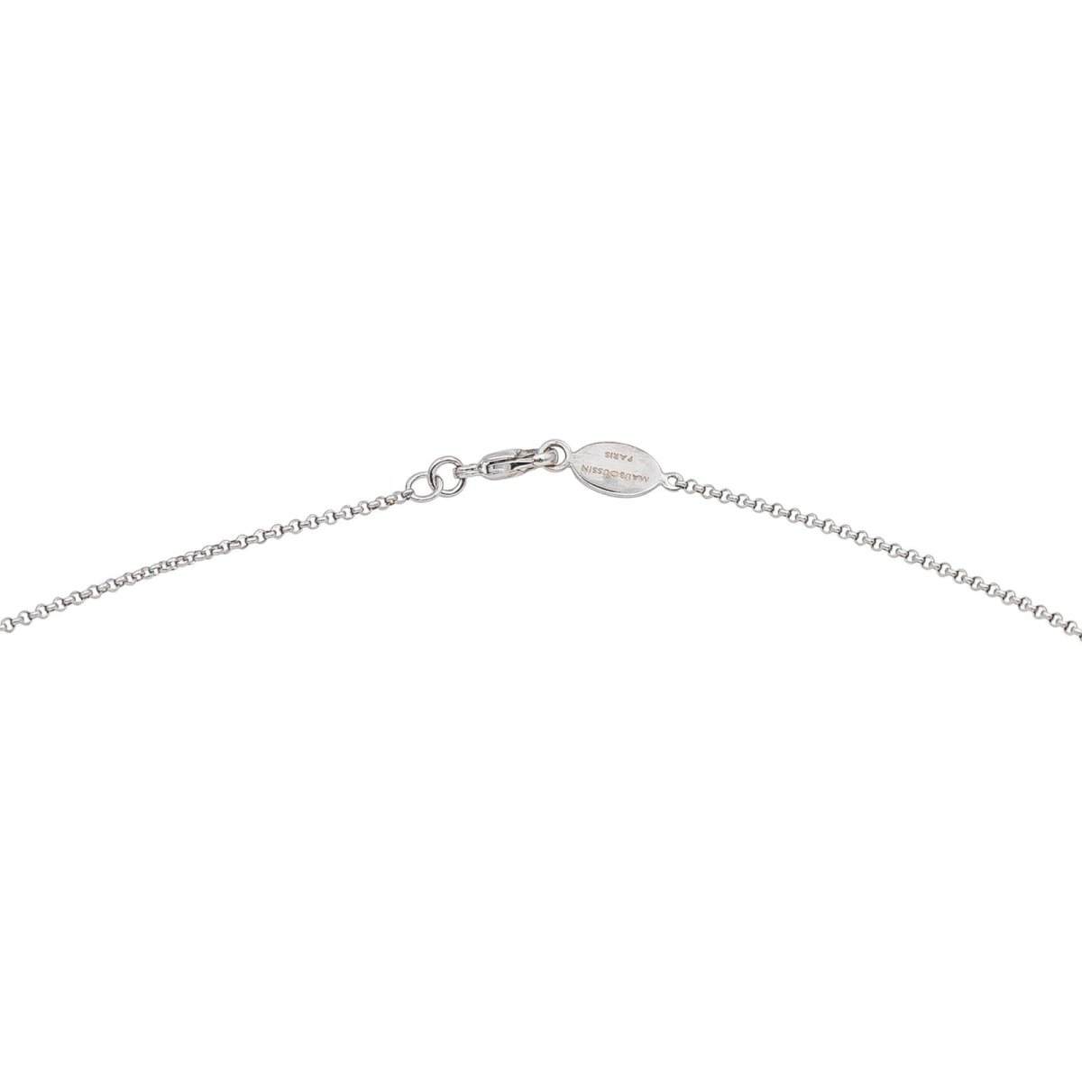 Collier Pendentif MAUBOUSSIN "Chance of Love" en or blanc et diamants - Castafiore