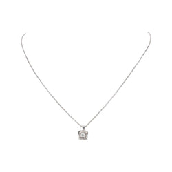 Collier Pendentif MAUBOUSSIN "Chance of Love" en or blanc et diamants - Castafiore