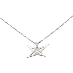 Collier Pendentif MAUBOUSSIN "Ma Princesse à moi" en or blanc et diamants - Castafiore