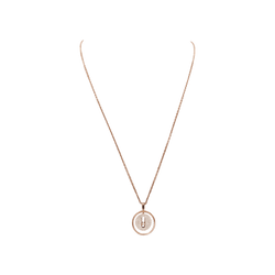 Collier Pendentif MESSIKA "Lucky Move" en or rose et diamants - Castafiore