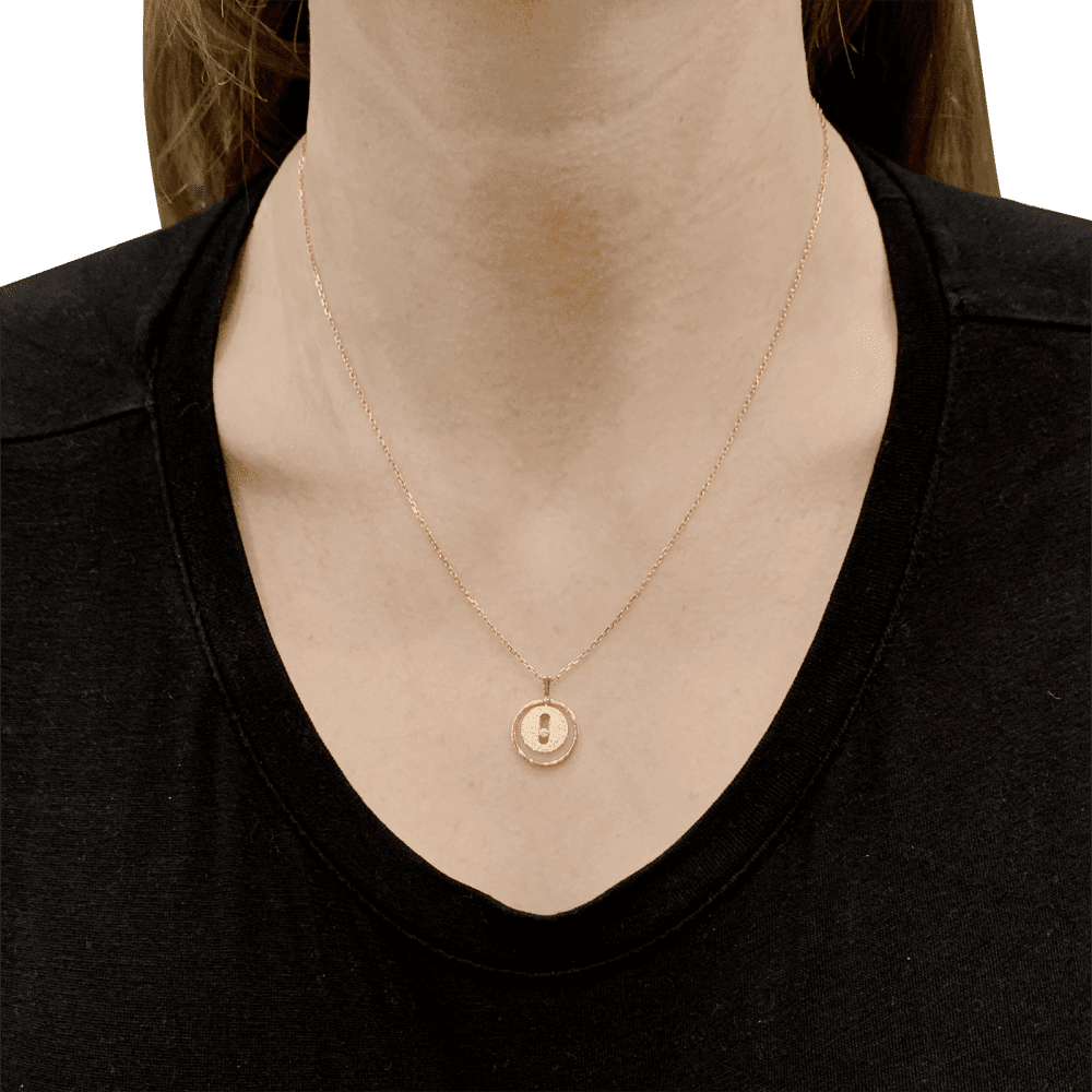 Collier Pendentif MESSIKA "Lucky Move" en or rose et diamants - Castafiore