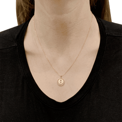 Collier Pendentif MESSIKA "Lucky Move" en or rose et diamants - Castafiore