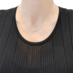 Collier Pendentif MESSIKA "Move Uno Pavé" en or blanc et diamants - Castafiore