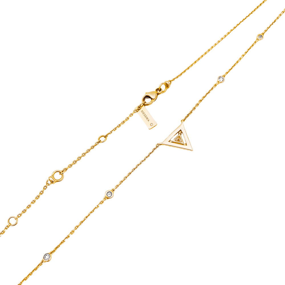 Collier Pendentif MESSIKA "Théa" en or rose et diamants - Castafiore