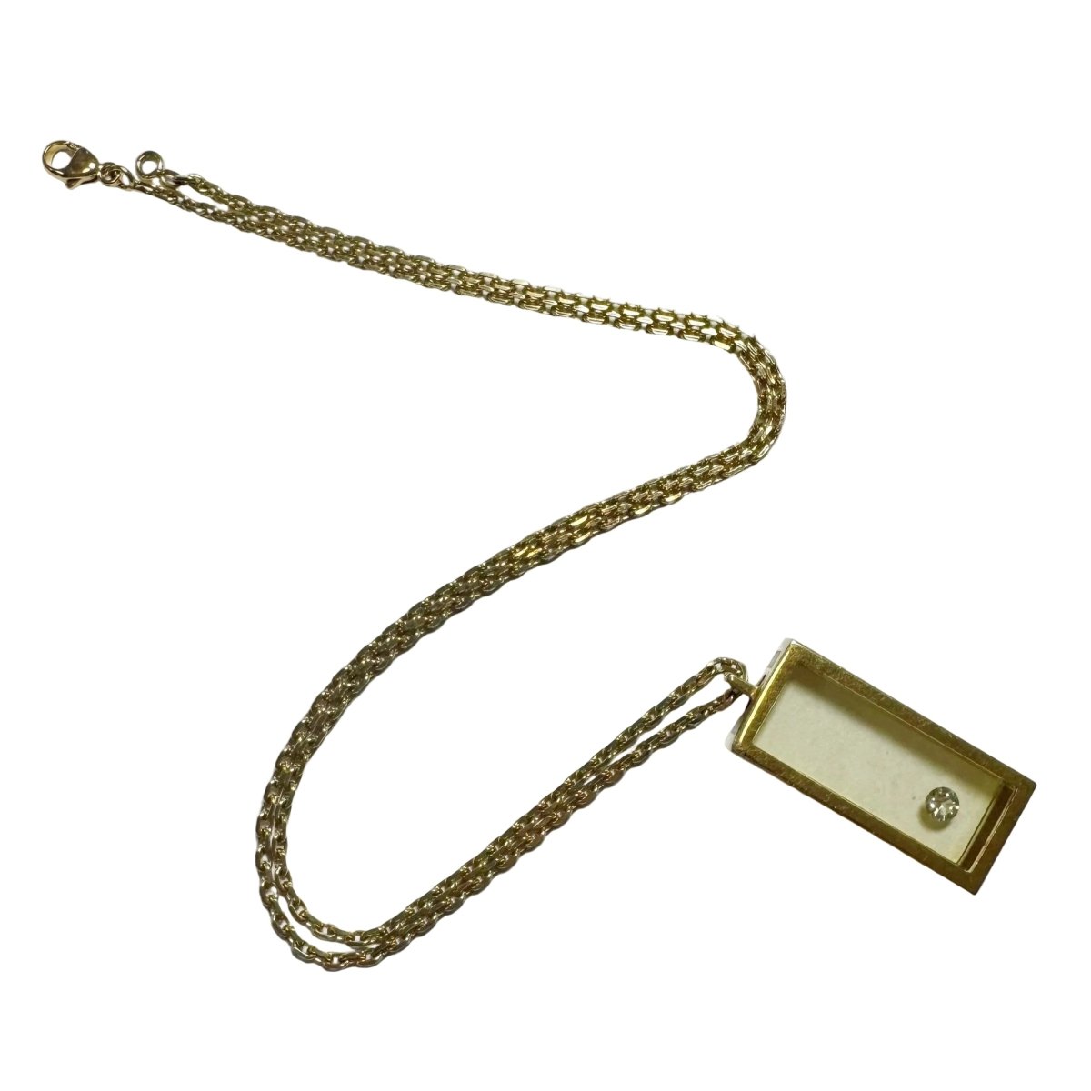 Collier Pendentif MORABITO ren résine et diamant - Castafiore