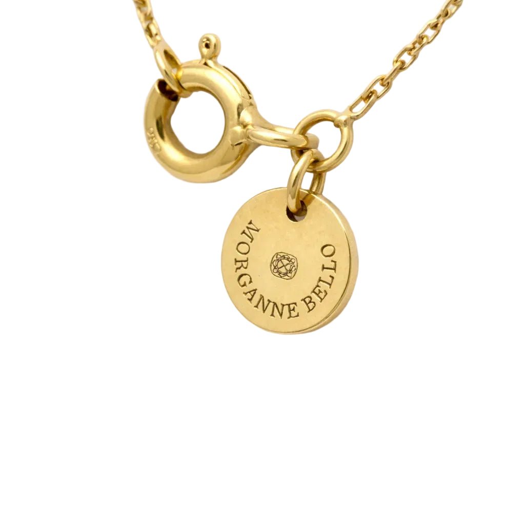 Collier Pendentif MORGANE BELLO en or jaune, quartz et diamant - Castafiore