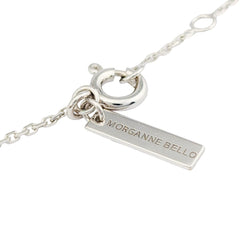 Collier Pendentif MORGANNE BELLO en or blanc et labradorite - Castafiore