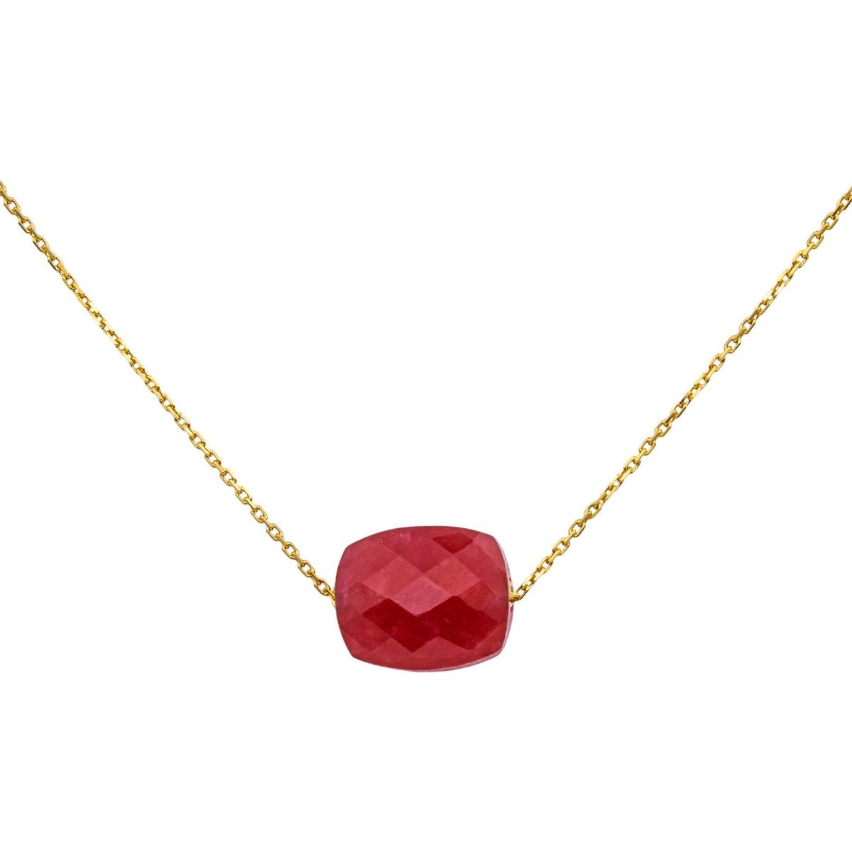 Collier Pendentif MORGANNE BELLO "Friandise" en or jaune et quartz - Castafiore
