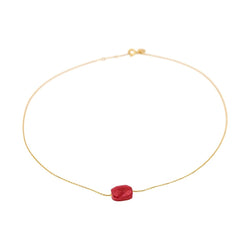 Collier Pendentif MORGANNE BELLO "Friandise" en or jaune et quartz - Castafiore