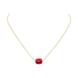 Collier Pendentif MORGANNE BELLO "Friandise" en or jaune et quartz - Castafiore