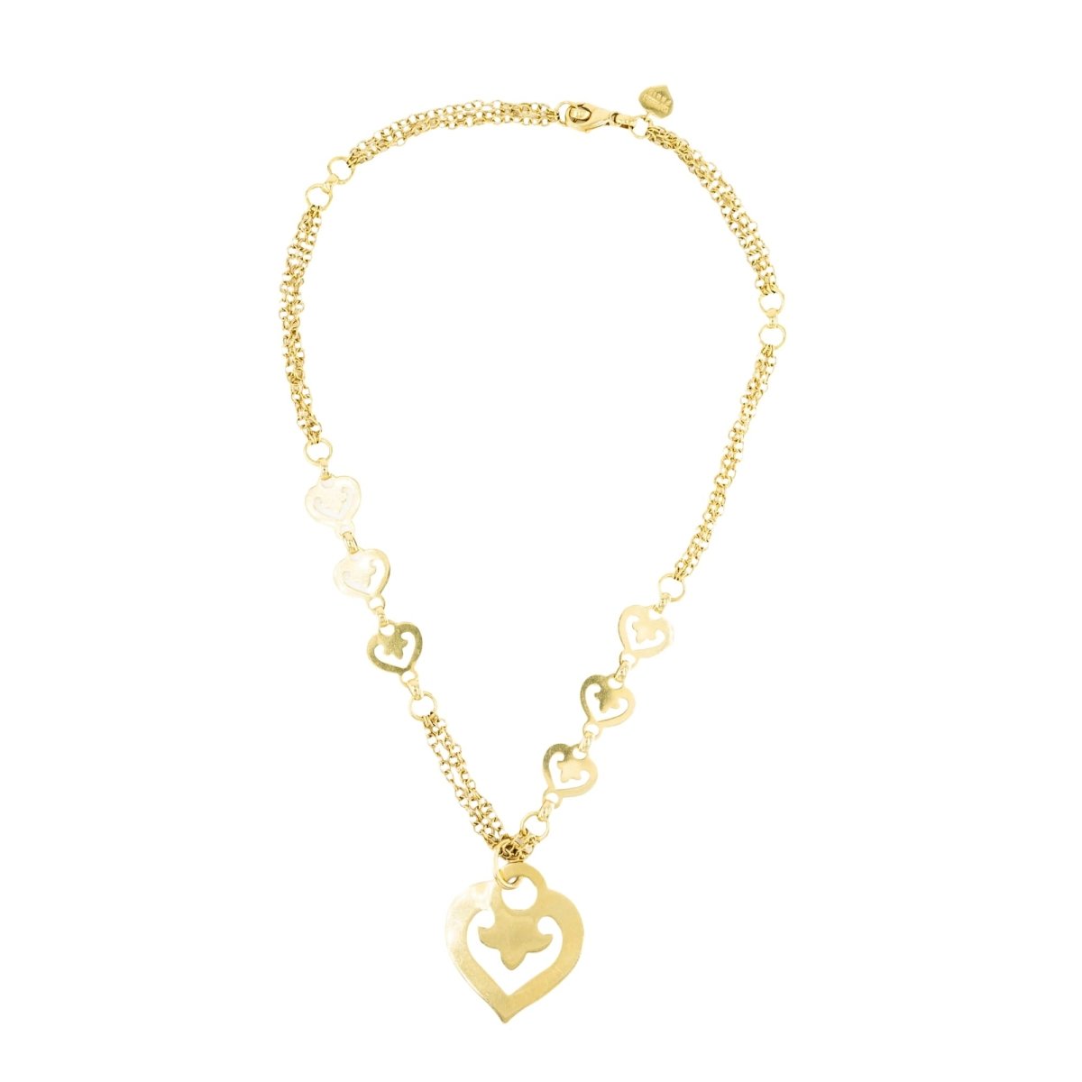 Collier Pendentif O.J. PERRIN "Coeur Légendes" en or jaune - Castafiore