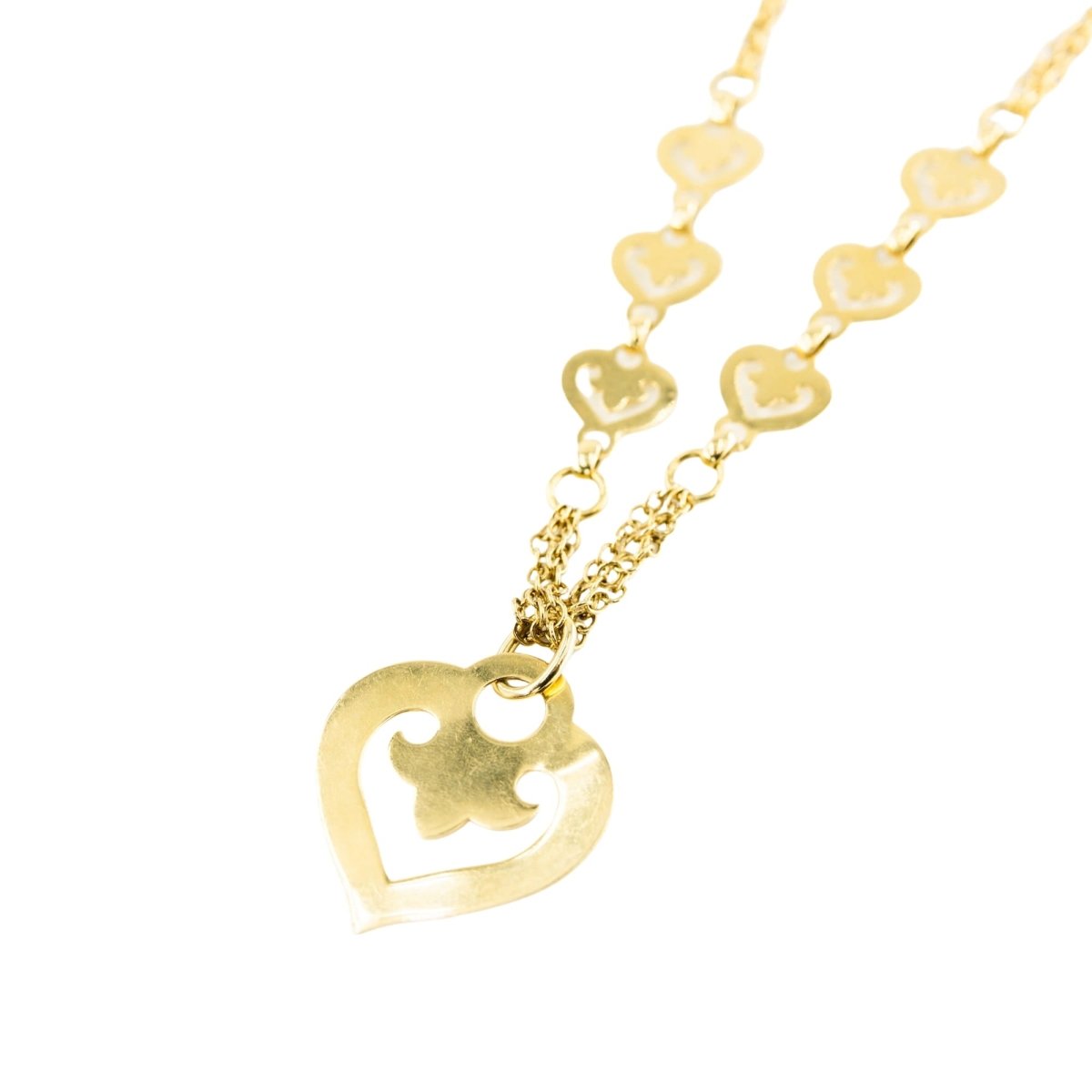 Collier Pendentif O.J. PERRIN "Coeur Légendes" en or jaune - Castafiore