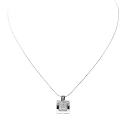 Collier Pendentif Or blanc Diamant - Castafiore