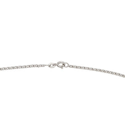 Collier Pendentif Or blanc Saphir - Castafiore