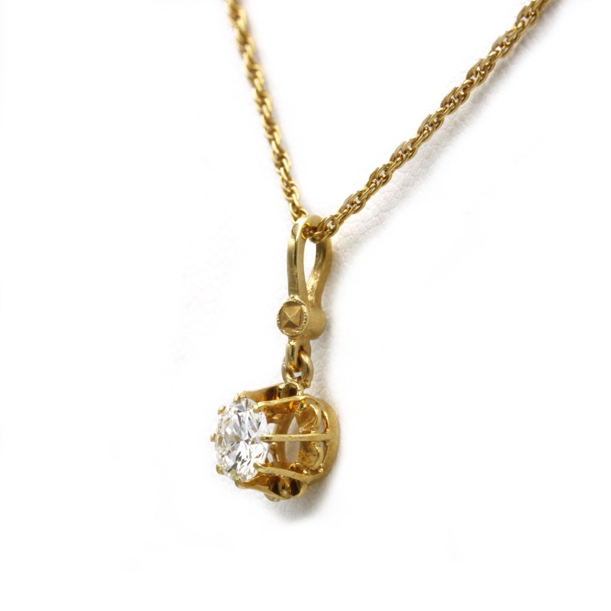 Collier Pendentif - Or Et Diamant - Castafiore