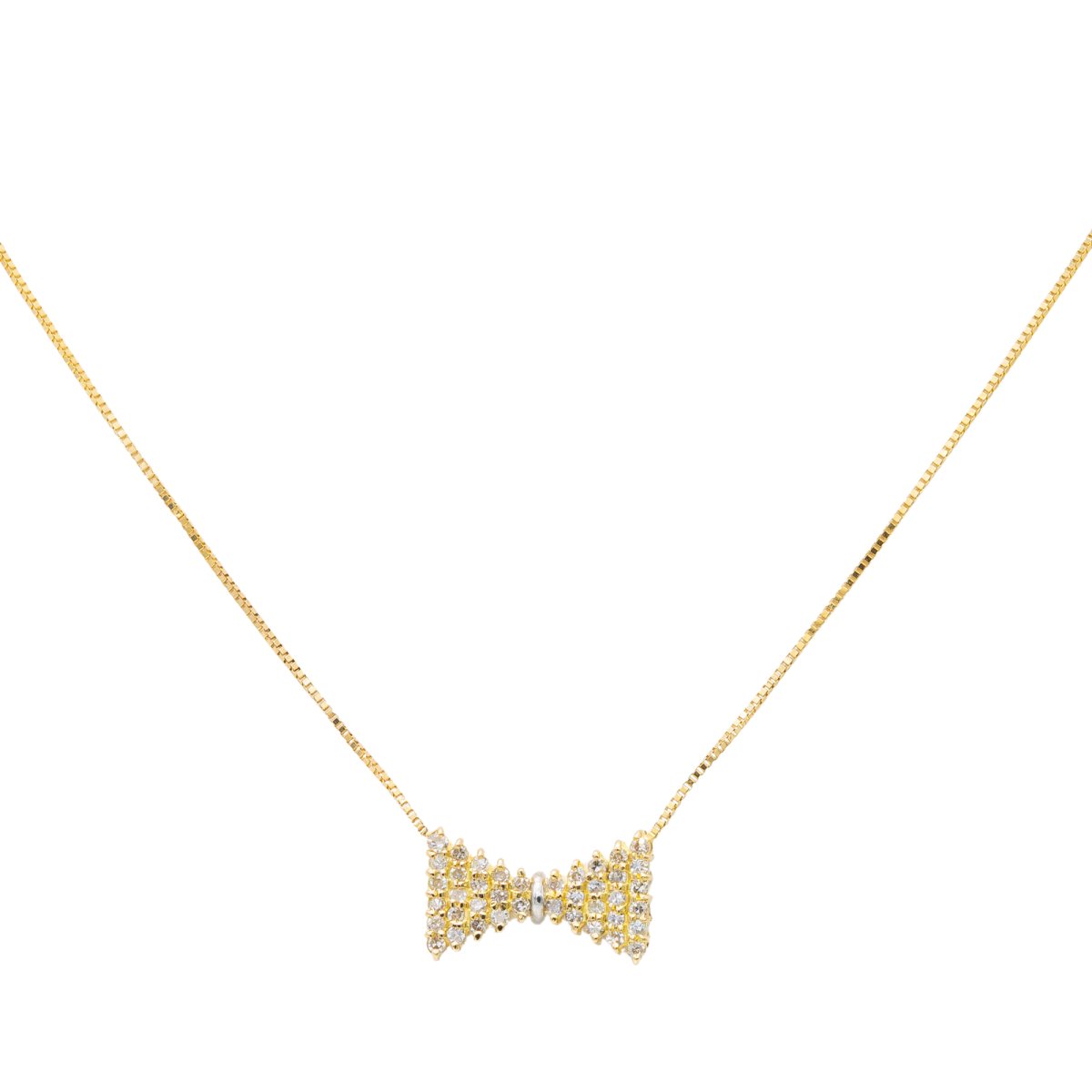 Collier Pendentif Or jaune Diamant - Castafiore
