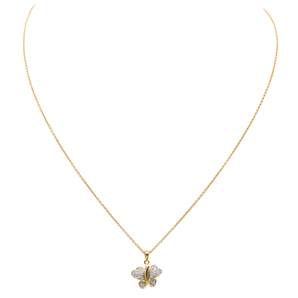Collier Pendentif Or jaune Diamant - Castafiore