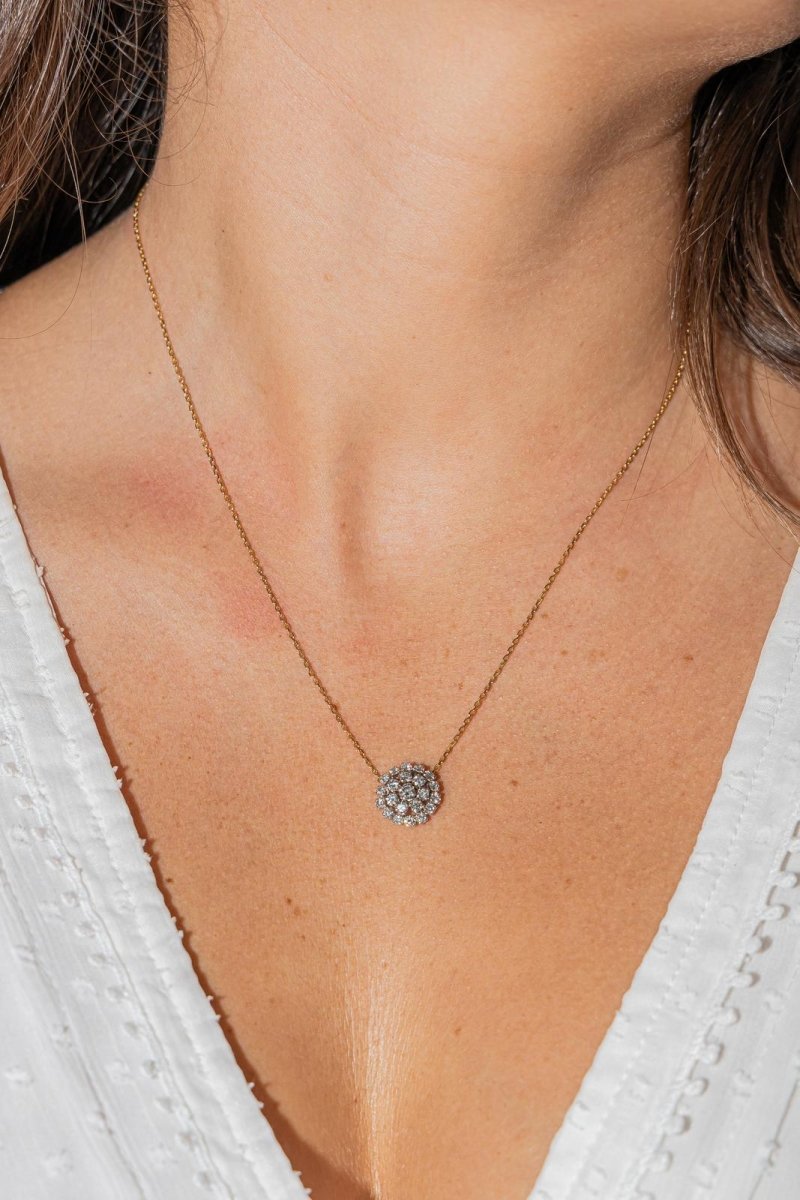 Collier Pendentif Or jaune Diamant - Castafiore