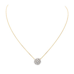 Collier Pendentif Or jaune Diamant - Castafiore