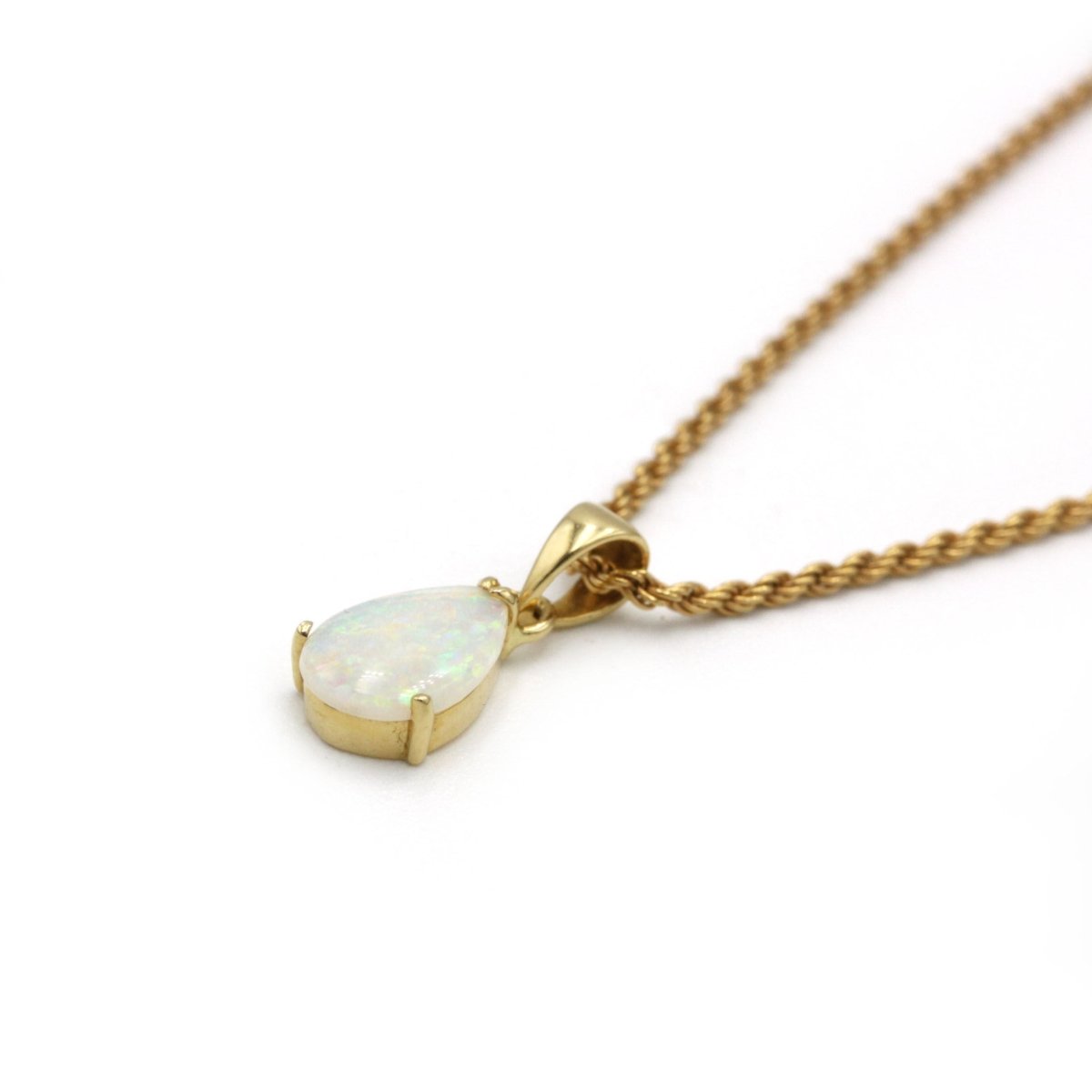 Collier pendentif - Or jaune & Opale - Castafiore