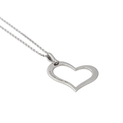 Collier Pendentif PIAGET "Cœur" en or blanc et diamants - Castafiore