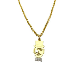 Collier Pendentif POMELLATO en or blanc, or jaune et diamants - Castafiore