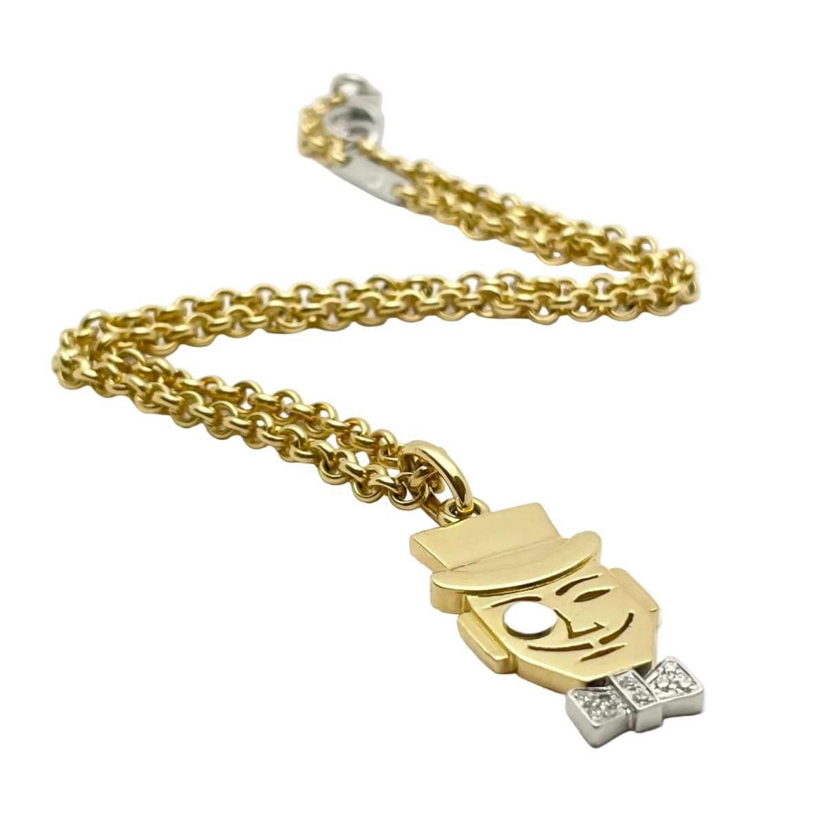 Collier Pendentif POMELLATO en or blanc, or jaune et diamants - Castafiore