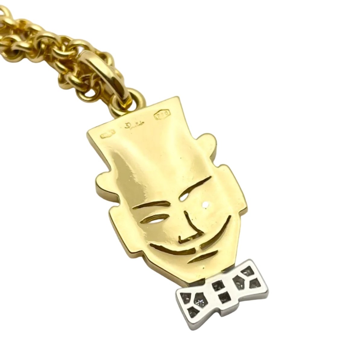 Collier Pendentif POMELLATO en or blanc, or jaune et diamants - Castafiore