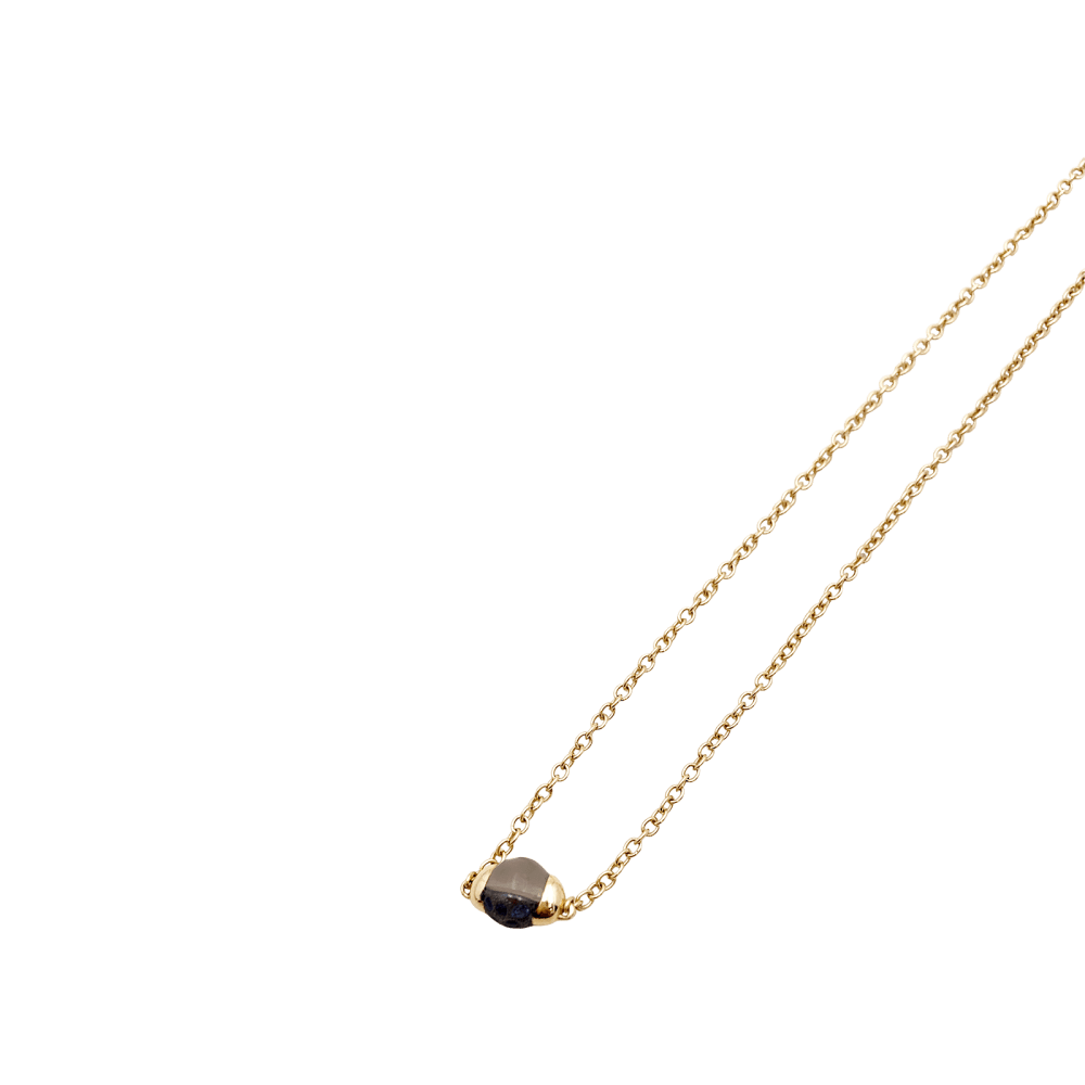 Collier Pendentif POMELLATO "M'ama non M'ama" en or rose, pierre de lune, argent et saphirs - Castafiore