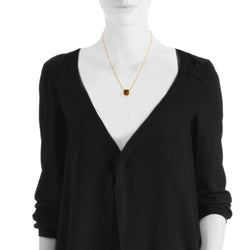 Collier Pendentif POMELLATO "Nudo" en or blanc, or rose et citrine - Castafiore