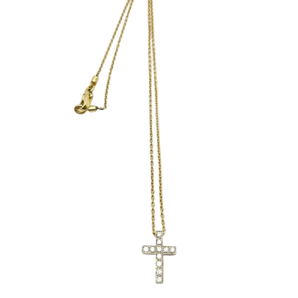 Collier Pendentif POMELLATO "Scritta" en or jaune, or blanc et diamants - Castafiore