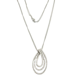 Collier Pendentif RAIMA en or blanc et diamants - Castafiore