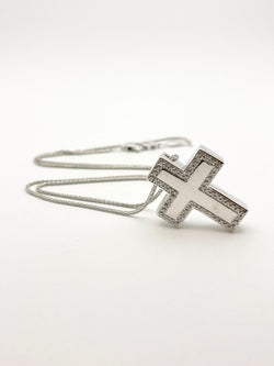 Collier Pendentif SALVINI en or blanc et diamants - Castafiore