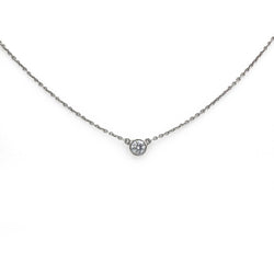Collier Pendentif TIFFANY & CO. "Diamonds By The Yard" en platine et diamant - Castafiore
