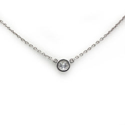 Collier Pendentif TIFFANY & CO. "Diamonds By The Yard" en platine et diamant - Castafiore