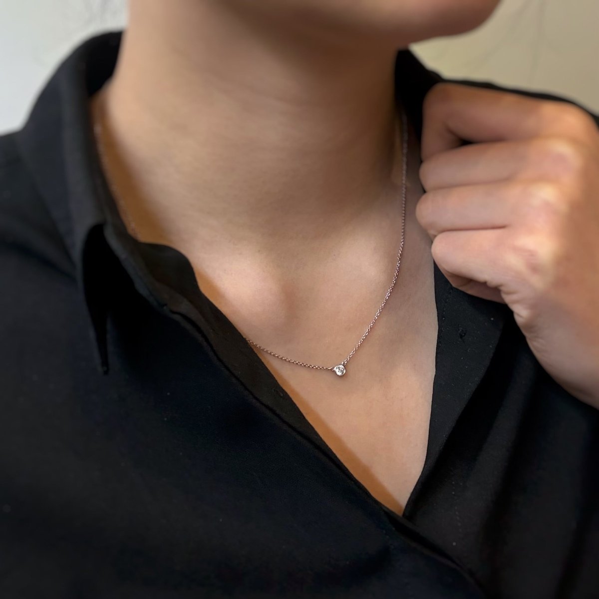 Collier Pendentif TIFFANY & CO. Diamonds By The Yard en platine et diamant