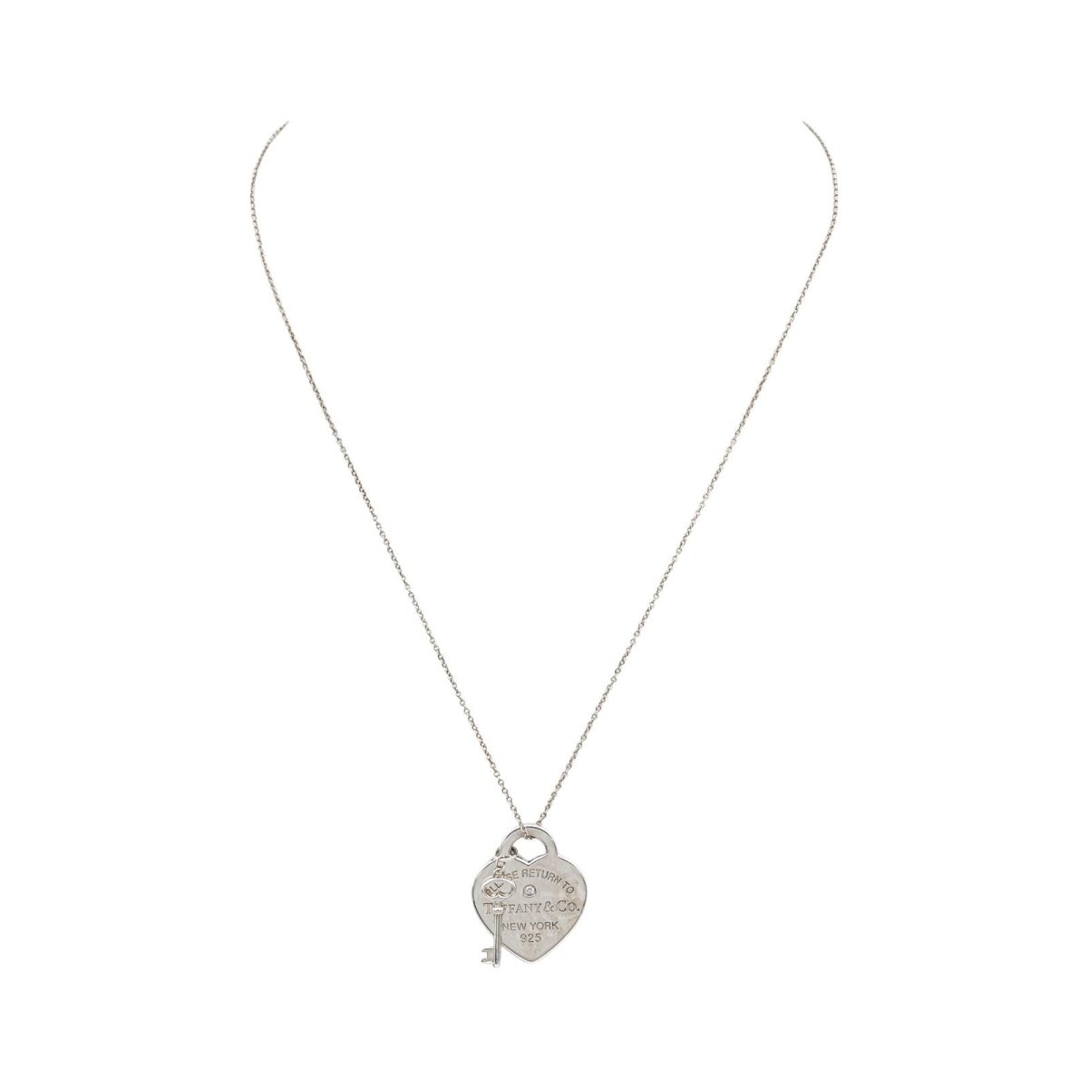 Collier Pendentif TIFFANY & CO "Return to Tiffany" en argent et diamant - Castafiore