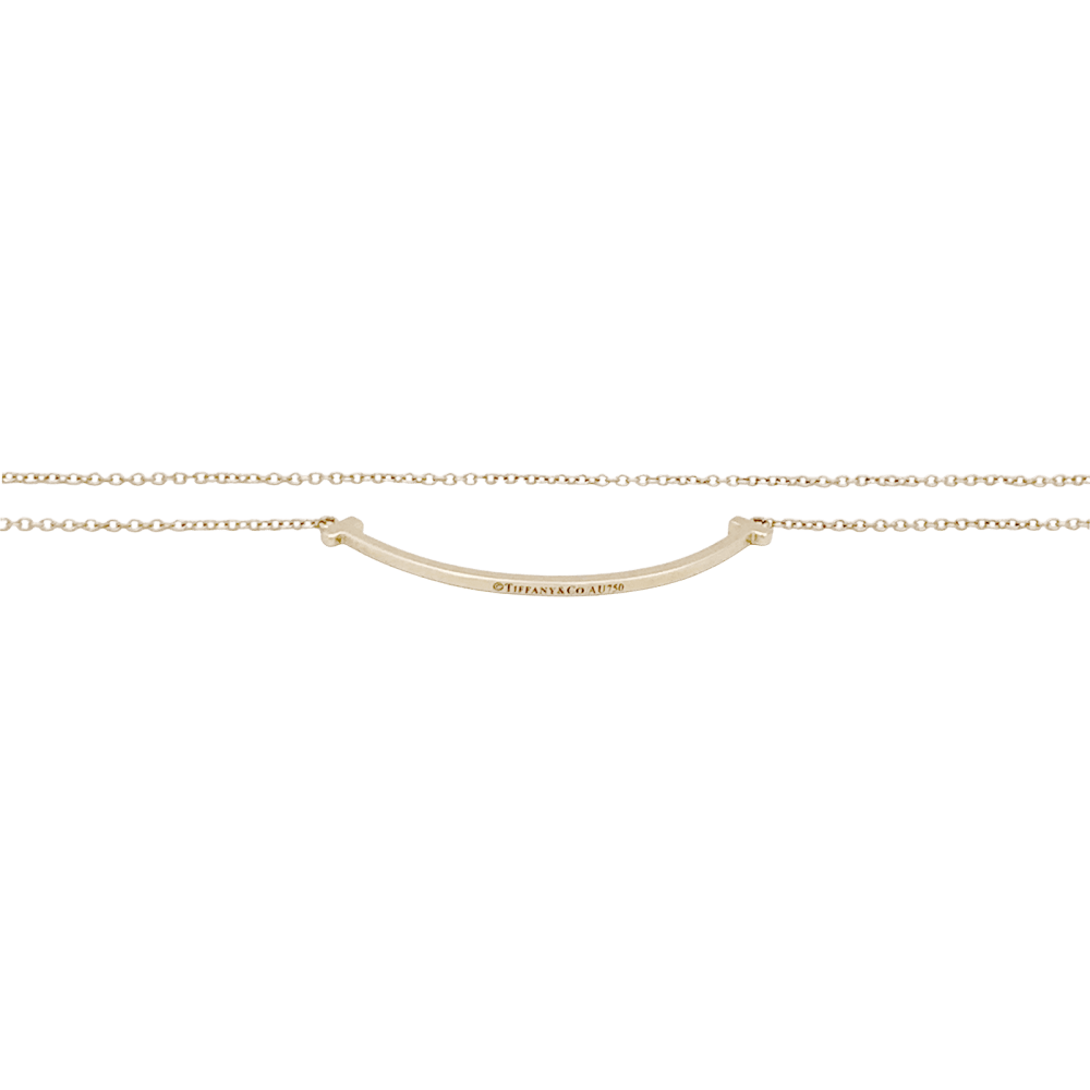 Collier Pendentif TIFFANY & CO. "Tiffany T Smile" en or jaune - Castafiore