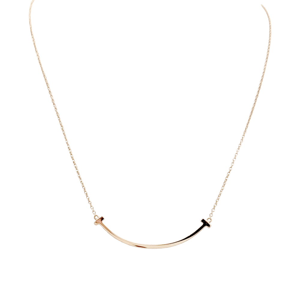 Collier Pendentif TIFFANY & CO. "Tiffany T Smile" en or jaune - Castafiore
