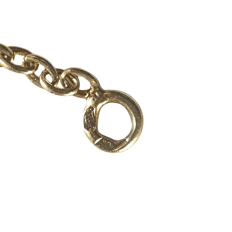 Collier Pendentif VAN CLEEF & ARPELS en or jaune, calcédoine et diamant - Castafiore