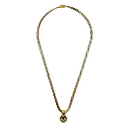 Collier Pendentif VAN CLEEF & ARPELS en or jaune, saphir et diamants - Castafiore