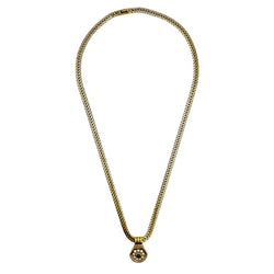 Collier Pendentif VAN CLEEF & ARPELS en or jaune, saphir et diamants - Castafiore