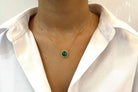 Collier pendentif Van Cleef & Arpels malachite en or 18k - Castafiore