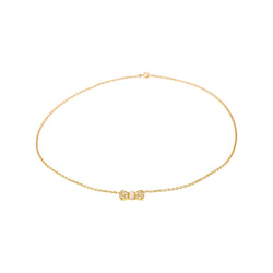Collier Pendentif VAN CLEEF & ARPELS "Noeud" en or jaune, corail et diamants - Castafiore