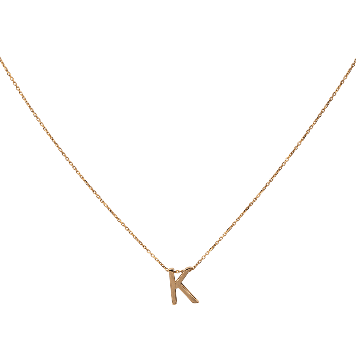 Collier Pendentif VANRICKE "Abécedaire" en or rose - Castafiore