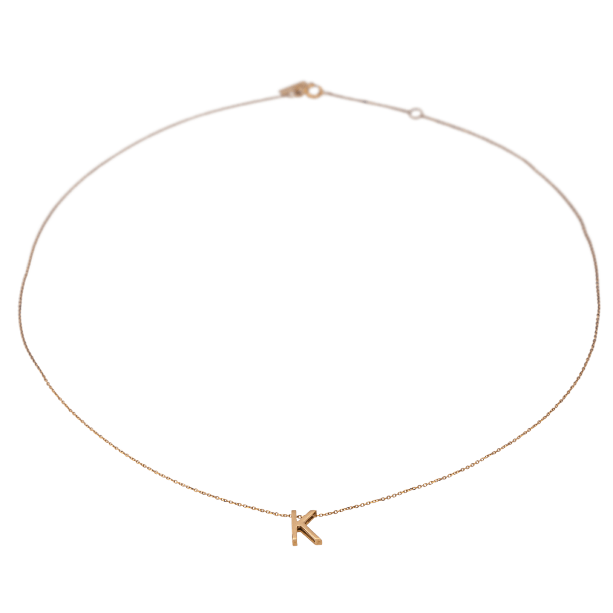 Collier Pendentif VANRICKE "Abécedaire" en or rose - Castafiore