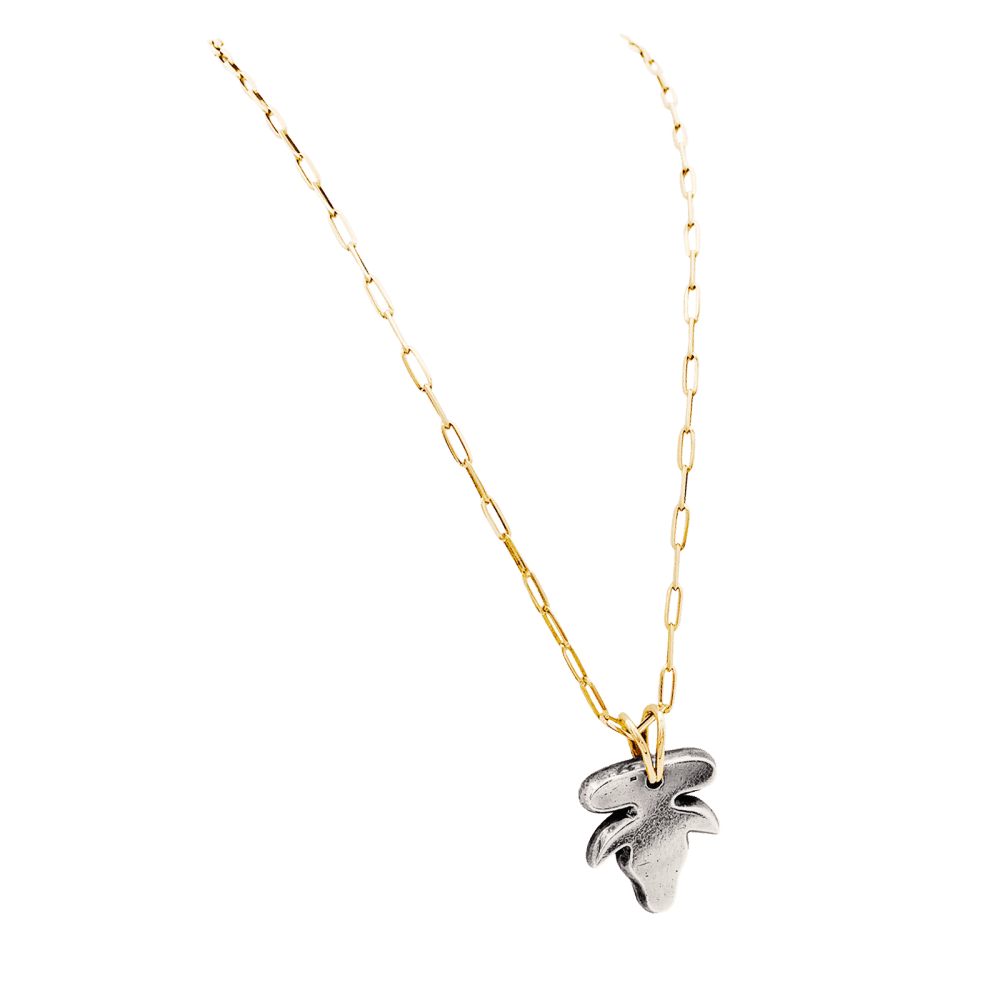 Collier Pendentif ZOLOTAS en or jaune et argent - Castafiore